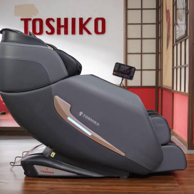 Ghế Massage Toàn Thân con lăn 4D di chuyển Đa Năng Cao Cấp Toshiko T86 Pro, đạt chuẩn ISO massage sâu tại các vùng chuyên biệt, Máy Massage Toàn Thân Đa Năng chức năng dò tìm huyệt đạo