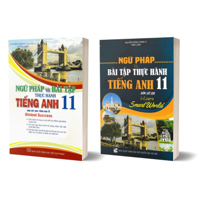 Sách - Combo Ngữ Pháp Và Bài Tập TH Tiếng Anh 11 - Bám Sát SGK Tiếng Anh 11 - Global Success + I-Learn Smart World (HA)