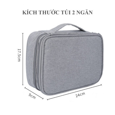 Túi phụ kiện công nghệ BUBM chuyên dụng 1 ngăn, 2 ngăn đựng bộ sạc macbook, máy tính bảng, dây cáp sạc, pin dự phòng, tai nghe