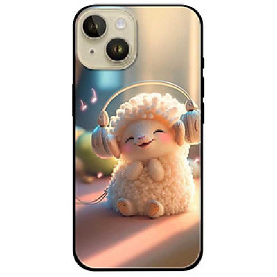 Ốp lưng cho IPhone 15 - 15 Plus - 15 Pro - 15 Pro Max - 16 - 16 Plus - 16 Pro - 16 Pro Max - Cừu Cười - Hàng Chính Hãng