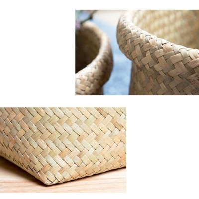 Giỏ cói trồng cây trang trí decor, đựng đồ, cắm hoa - Cây giả, hoa lụa Decor trang trí