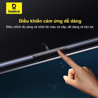 Đèn treo màn hình Baseus i-wok 3 Series Asymmetric Light Source Magnetic Screen Hanging Light (Ra > 95) - Hàng chính hãng