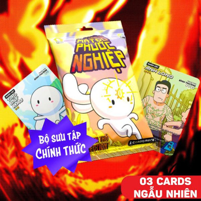 Thẻ Bài Card Bo Góc Collection Thỏ 7 Màu: Mắt Đo Phước Nghiệp (3 Cards Ngẫu Nhiên/Túi)