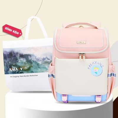 Ba Lô Chống Gù - Kala Y TC2256_BT.0040 - Màu Hồng - Tặng Kèm Túi Vải