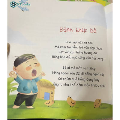 Combo 5 cuốn sách Thơ hay cho bé học nói 5T - Những vần thơ ngộ nghĩnh, giúp bé hoàn thiện ngôn ngữ và phát triển IQ-EQ