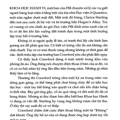 Combo Sách Hannibal Và Sự Im Lặng Của Bầy Cừu (Bộ 2 Cuốn)