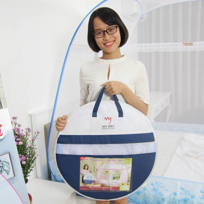 Màn chụp , Mùng chụp tự bung cao cấp Mộc Miên Đỉnh Chóp - Màn F1 - Kích thước 1,8mx2m ( hình thật )