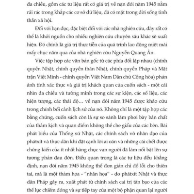 Sự thật về nạn đói năm 1945 (Qua tư liệu và ký ức lịch sử) bản in 2025
