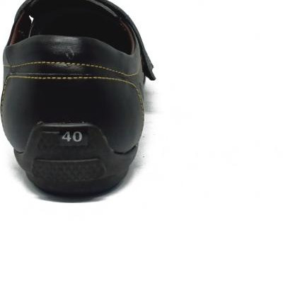 Giày rọ nam Huy Hoàng da bò màu đen HT7784