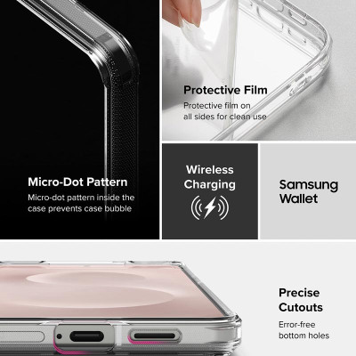 Ốp lưng cho Samsung Galaxy S25 Edge RINGKE Fusion - Hàng Chính Hãng