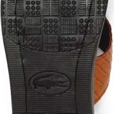 Dép da cá sấu Huy Hoàng kiểu kẹp màu vàng bò HT7235