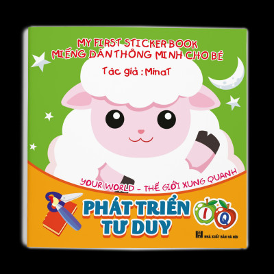 Combo 3 cuốn: Miếng dán Thông minh cho bé Phát triển tư duy IQ - My First Sticker Book