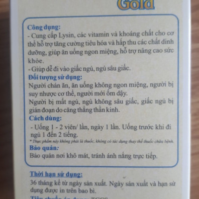 Thực Phẩm Chức Năng  Kotazmax Gold - Bổ Sung Lysin - Vitamin - Khoáng Chất Cho Người Lớn Tuổi