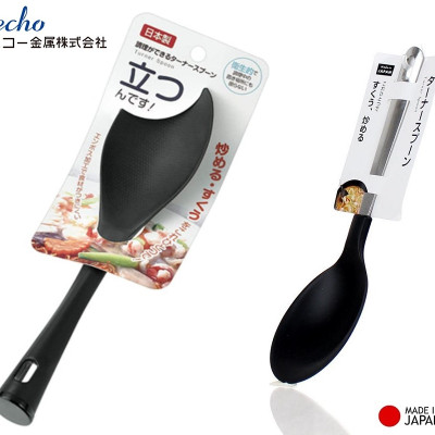 Combo muôi cơm chống dính cán dài & muôi múc canh chính hãng Echo Metal hàng Made in Japan