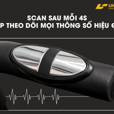 Xe Đạp Tập Thể Dục Giá Rẻ Lifesport LS-113, Xe Đạp Thể Dục Với Màn Hình Hiển Thị Nhịp Tim, Tốc Độ, Quãng Đường Đã Đạp