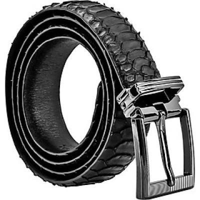 Thắt Lưng Nam Da Trăn VIP Đầu Kim Huy Hoàng HT4327 - Đen