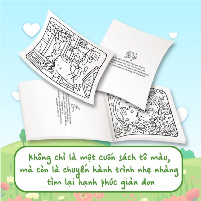 Sách Tô Màu - Capybara - Ngôi Nhà Hạnh Phúc Và Trái Tim Mặt Trời - Combo 2 Cuốn - Megabook