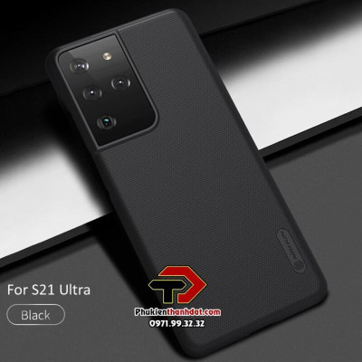 Ốp lưng dành cho SamSung Galaxy S21 Ultra, S21+ dạng sần chính hãng Nillkin chống vân tay - Hàng chính hãng
