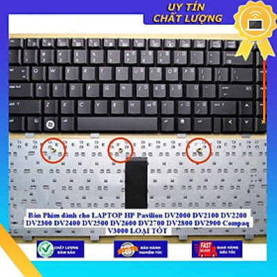 Bàn Phím dùng cho LAPTOP HP Pavilion DV2000 DV2100 DV2200 DV2300 DV2400 DV2500 DV2600 DV2700 DV2800 DV2900 Compaq V3000 - Hàng Nhập Khẩu New Seal