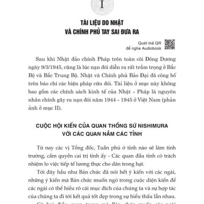 Sự thật về nạn đói năm 1945 (Qua tư liệu và ký ức lịch sử) bản in 2025