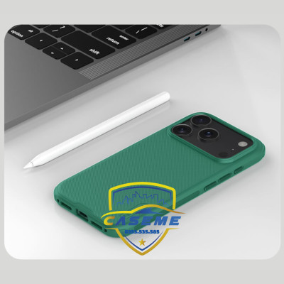 Ốp lưng dành cho iPhone 17 Pro Max Nillkin Super Frosted Shield Pro Matte dạng sần - Hàng chính hãng