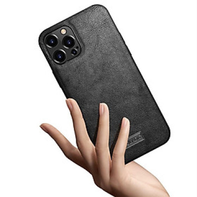 Ốp Lưng Sulada Da cho Iphone 13,13 pro,13 Pro Max...12 pro max..11 ..X XS MAX Mặt sau cứng chống sốc - Hàng chính hãng