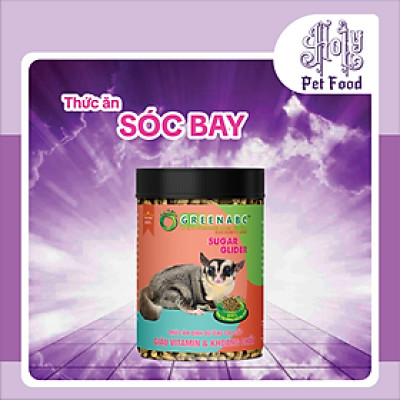 Thức ăn SÓC BAY, Sugar Glider - Mượt lông, Tăng đề kháng, Cơ thể toàn diện - hộp 480g