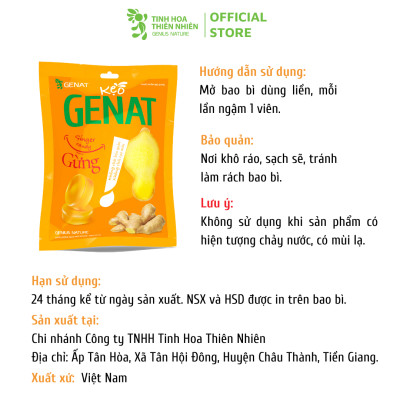 Combo 3 Túi kẹo thảo mộc Gezcol, Chanh Sả, Genat Gừng (Túi 20 viên)