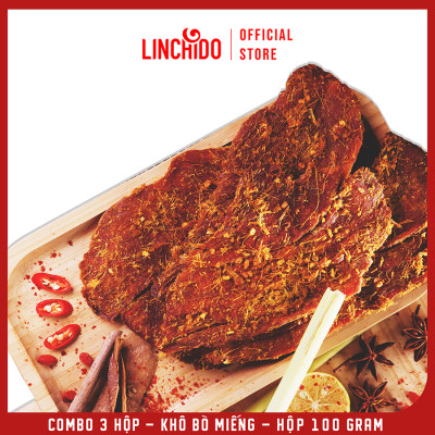[ COMBO 3 HỘP ] Khô Bò Miếng _ Tùng Phương Du Ký _ Loại 100 Gram