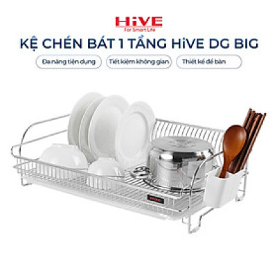 Kệ (giá) để chén bát HiVE DG Big 2 tầng inox 304
