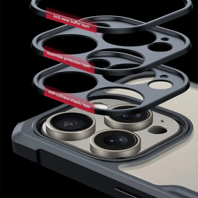 Ốp lưng chống sốc cho iPhone 12 /12Pro/12 Pro Max/ 13 / 13 MIni /13 Pro Max /13 pro / 14 / 14 Plus / 14 Pro / 14 Pro Max/ 15 Pro Max / 15 Pro / 15 Plus/ 15 hiệu Xundd Fitted Armor Case trang bị túi khí bảo vệ góc, gờ bảo vệ camera - Hàng nhập khẩu 
