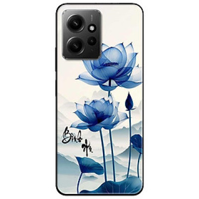 Ốp lưng cho Xiaomi Redmi 12 4G - Redmi Note 12 4G - Redmi Note 12 Pro 4G - 12 Pro 5G - Sen Xanh Bình An - Hàng Chính Hãng