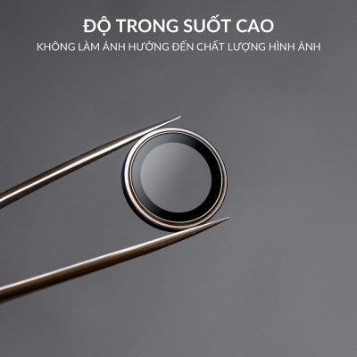 Bộ miếng dán kính cường lực bảo vệ Camera cho iPhone 16 / 16 Plus / 16 Pro / 16 Pro Max hiệu HOTCASE Kuzoom Lens mang lại khả năng chụp hình sắc nét full HD (độ cứng 9H, tặng kèm khung tự dán) - Hàng nhập khẩu