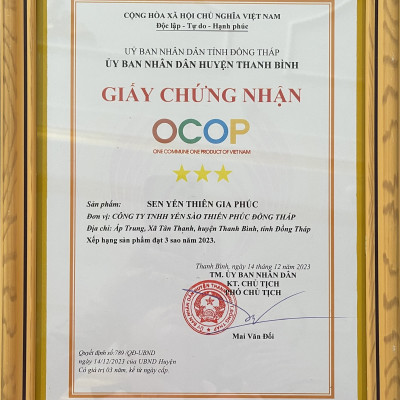 Sữa sen yến Thiên Gia Phúc 150g 10 gói (Hộp cứng)