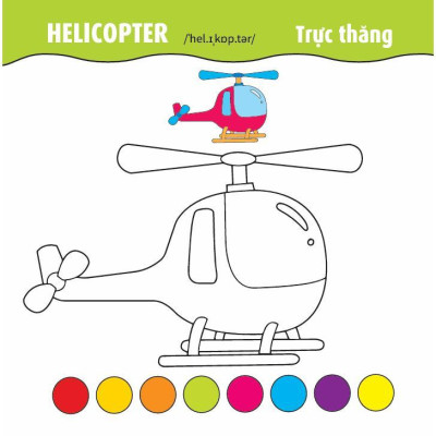 Sách - Tô Màu Phát Triển IQ EQ CQ - Ô Tô - Tàu Thuyền - Máy Bay - Song Ngữ Anh Việt - Tập 4 - Việt Thư