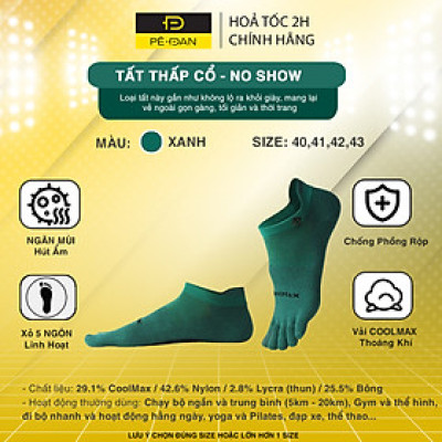 Tất Xỏ Ngón Chạy Bộ OFFICE CHILL Vớ Chuyên Thể Thao Xỏ 5 Ngón Chân Chống Phồng Rộp Vải Coolmax