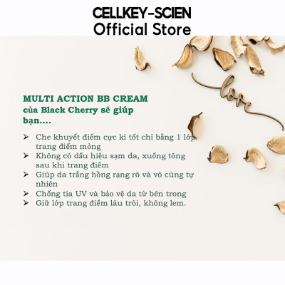 Combo Kem Nền Kem Chống Nắng Che Khuyết Điểm Kiềm Dầu Dưỡng Trắng Chống Nhăn Cho Da Nhạy Cảm Cellkey-Scien BB Sun Cream (80ml)