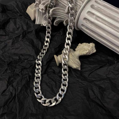 Dây Chuyền Nam Nữ Chuỗi Trơn Basic Màu Bạc - Vòng Cổ Chuỗi Trơn Vừa Unisex Thép Không Gỉ PTDCNA15