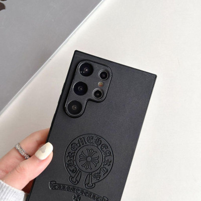 Ốp Lưng Cho Samsung S24 Ultra / S24 Plus / S23 Ultra / S22 Ultra TPU Lưng Da Lộn In Lazer Chrome