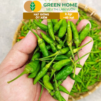 Hạt Giống Ớt Xiêm Greenhome, Gói 0,2gr, Dễ Trồng, Sai Trái, Siêu Cay G09