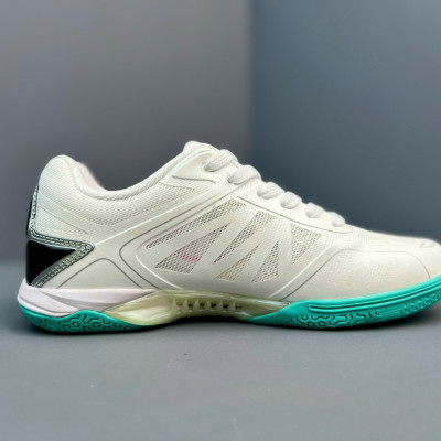 Giày Cầu Lông Speed Art 28013 Trắng Xanh Mint - Khoáng Khí Tối Đa, Êm Ái, Di Chuyển Linh Hoạt, SIêu Bền Bỉ