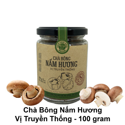 Chà Bông Nấm Chay Vị Truyền Thống 100g Nấm Tươi Cười