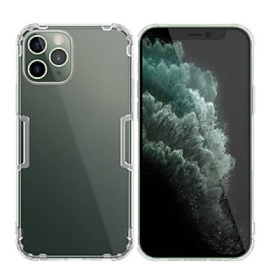 Ốp lưng dẻo silicon cho iPhone 12 Pro Max 6.7 inch hiệu Nillkin Nature TPU mỏng 0.6mm, chống trầy xước - Hàng chính hãng