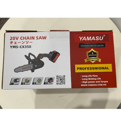 MÁY CƯA XÍCH CẮT GỖ PIN 20V 350MM YMS-CX350 YAMASU - HÀNG CHÍNH HÃNG