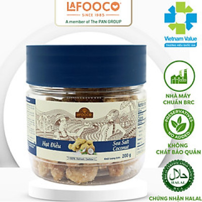 Hạt điều Sea Salt Coconut 200g Lafooco