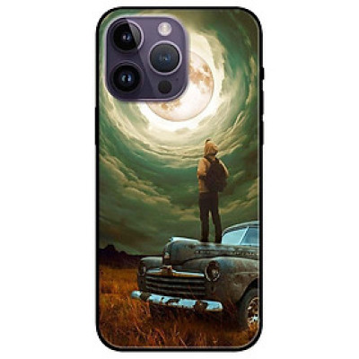 Ốp lưng dành cho Iphone 14 - Iphone 14 Plus - Iphone 14 Pro - Iphone 14 Pro Max - Cậu Bé Xe Và Trăng
