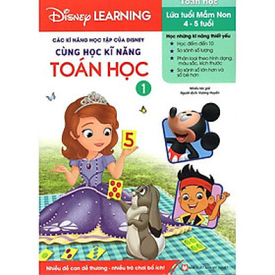 Sách - Disney Learning - Cùng Học Kĩ Năng Toán Học 1 - Tân Việt Books