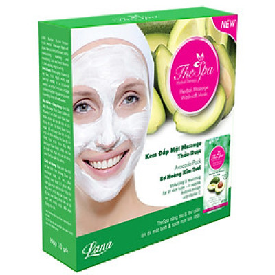 TheSpa-Kem Đắp Mặt Thảo Dược - Bơ Hoàng Kim Tươi – Hộp 10 gói 