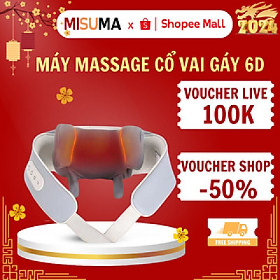 ￼Máy Massage Cổ Vai Gáy MISUMA 6D, Kỹ Thuật Massage Trị Liệu Số 8, Cải Thiện Sức Khỏe Dành Cho Văn Phòng-Người Cao TuổI