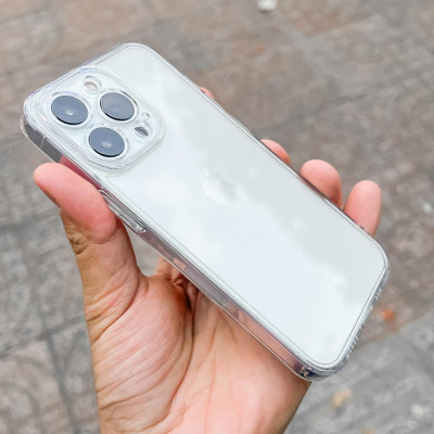 Ốp lưng cho iPhone 15, iPhone 15 Plus iPhone 15 Pro, iPhone 15 Pro Max hiệu LIKGUS crystal camshield trong suốt chống sốc, chống ố, bảo vệ camera cao cấp - Hàng chính hãng